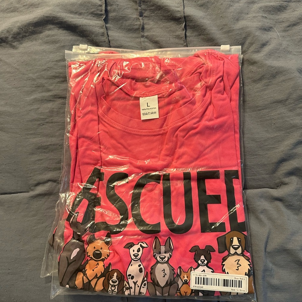 Pink Graphic T-Shirt with Dog Print - Picture 3 of 3